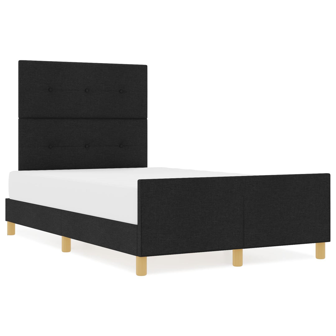 Sengestel Sort 120x190 cm Stof