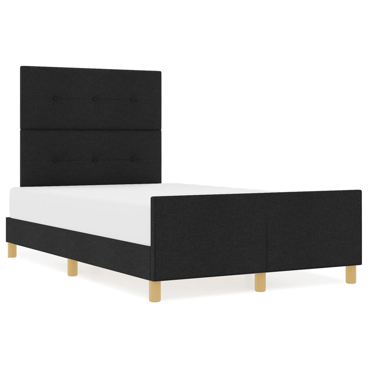 Sengestel Sort 120x190 cm Stof