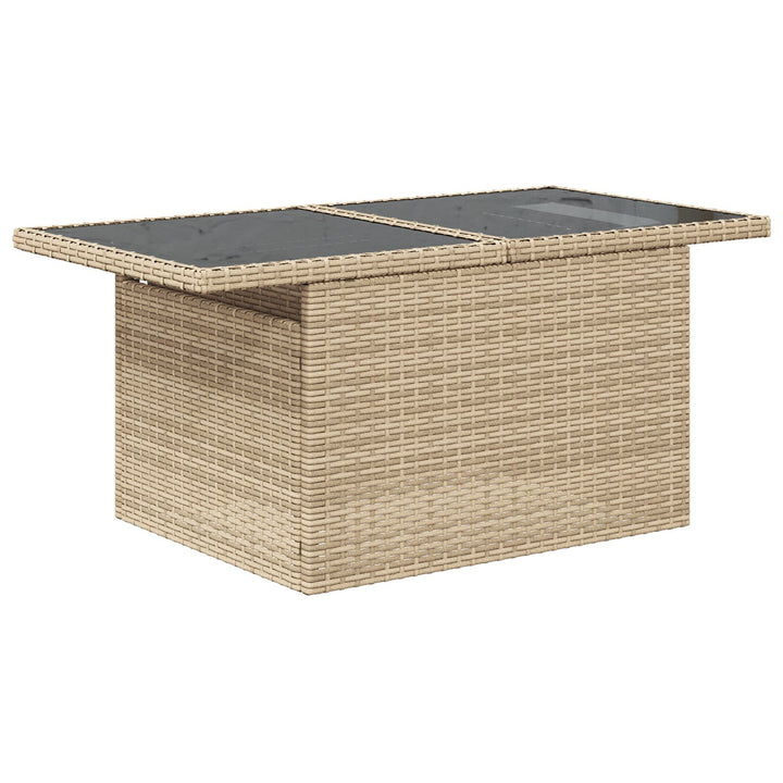Have Sofa Sæt Sæt med 8 Beige Rattan, Polyester, Glas