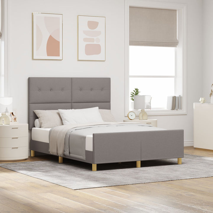 Sengestel Taupe 140x190 cm Stof