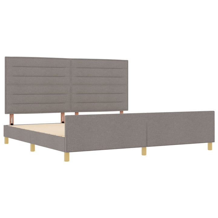 Sengestel Taupe 200x200 cm i stof