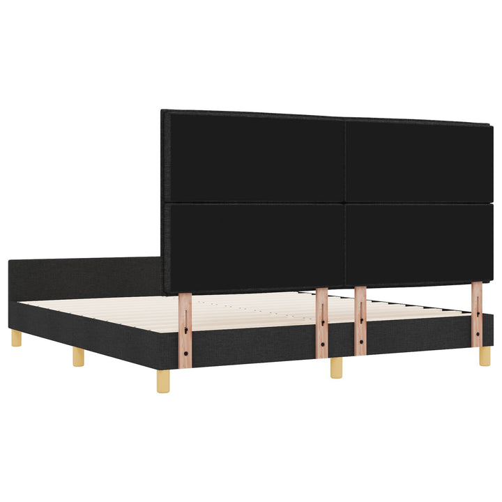 Sengestel Sort 180x200 cm i Stof