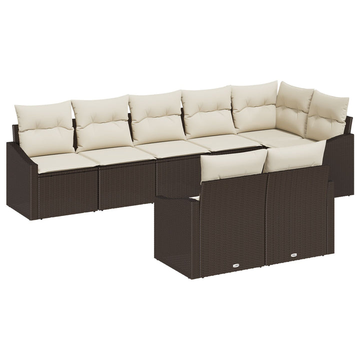Have Sofa Sæt 8-Deles Sæt Creme, Brun