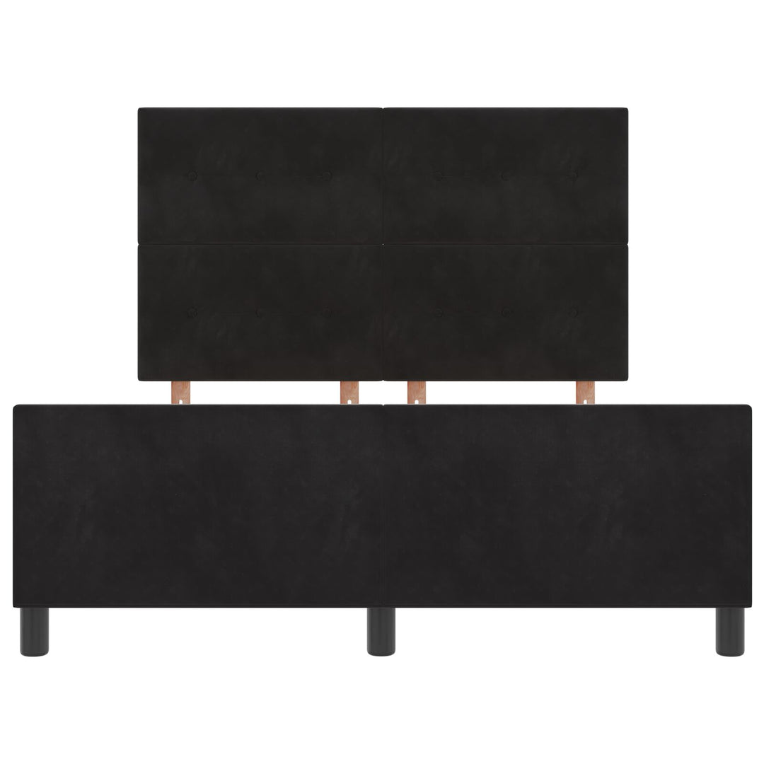 Sengestel Sort 140x200 cm Fløjlsblødt