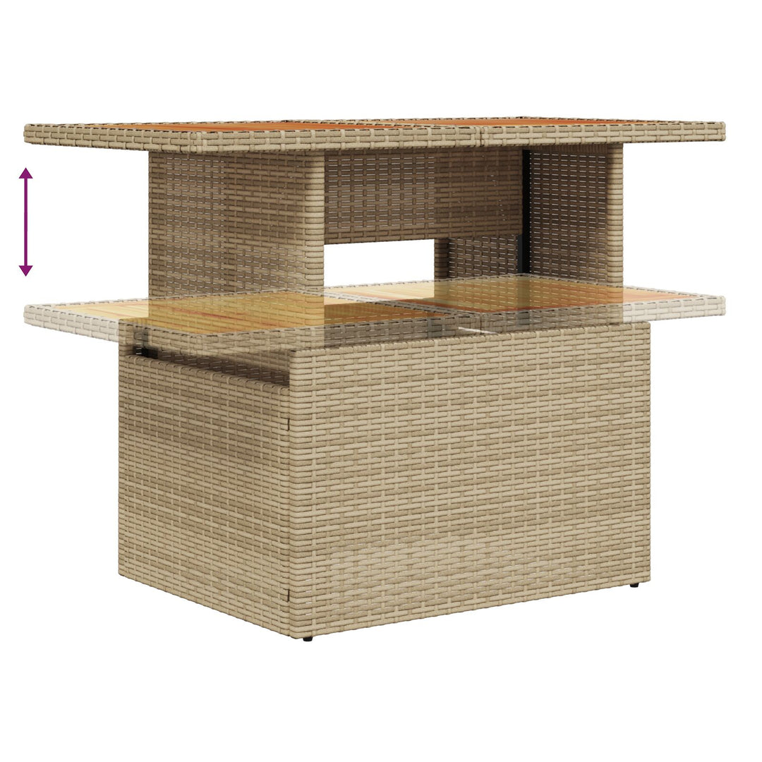 have sofa sæt Sæt med 6 Beige, Cream Poly Rattan, Polyester puder