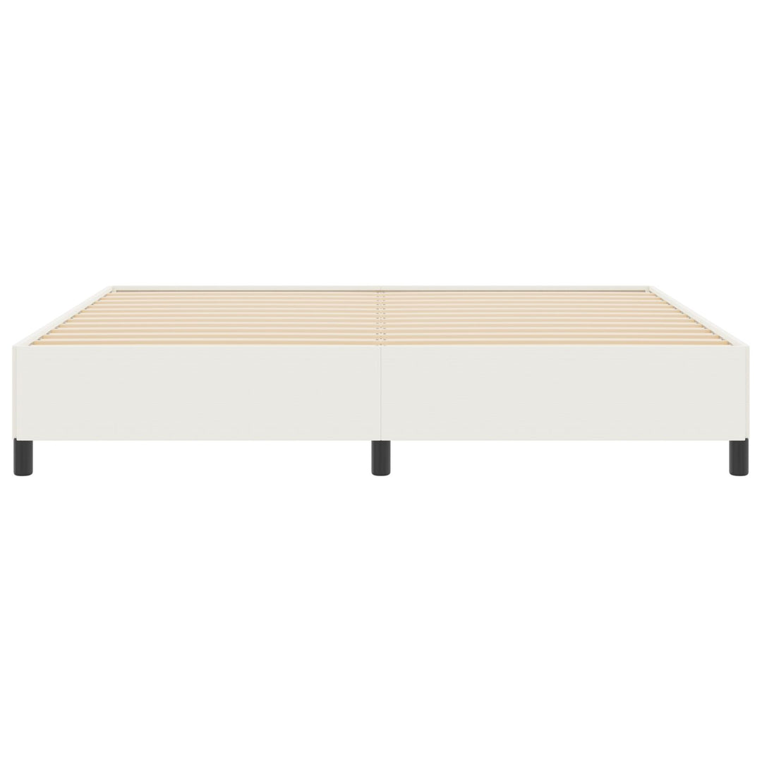 Sengestel Cremefarvet 200x200 cm Corduroy Stof