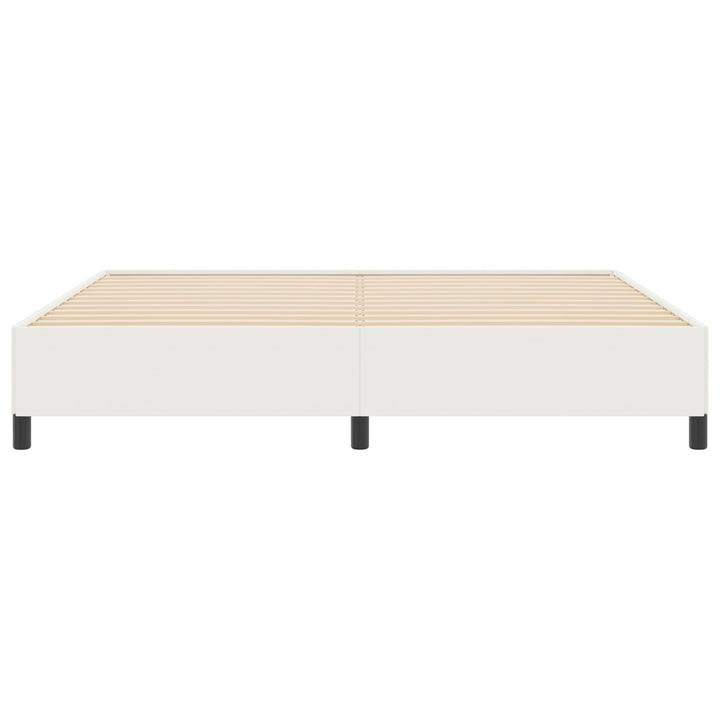 Sengestel Cremefarvet 200x200 cm Corduroy Stof