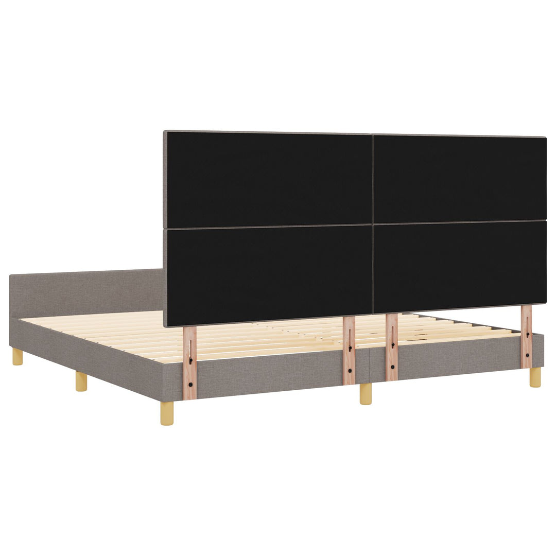 Taupe Sengestel 200x200 cm Stof