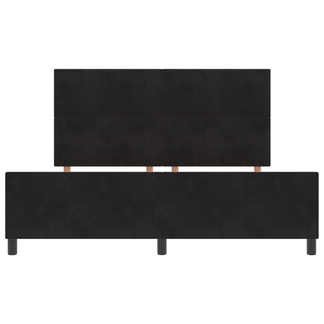 Sort Velvet Sengestel 180x200 cm