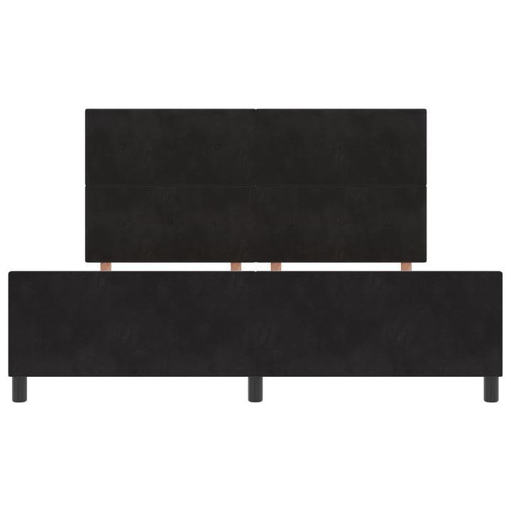 Sort Velvet Sengestel 180x200 cm