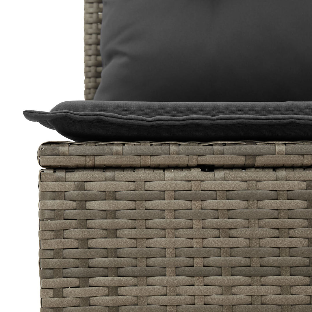 Have Sofa Sæt Sæt af 7 Brun, Grå Poly Rattan, Olefin Stof