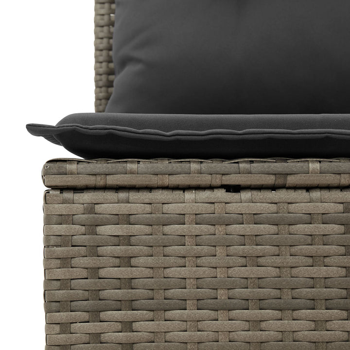 Have Sofa Sæt Sæt af 7 Brun, Grå Poly Rattan, Olefin Stof