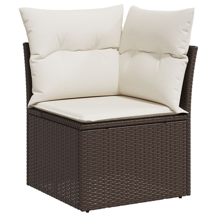 10 Stykker Have Sofa Sæt med Puder Grå Polyrattan
