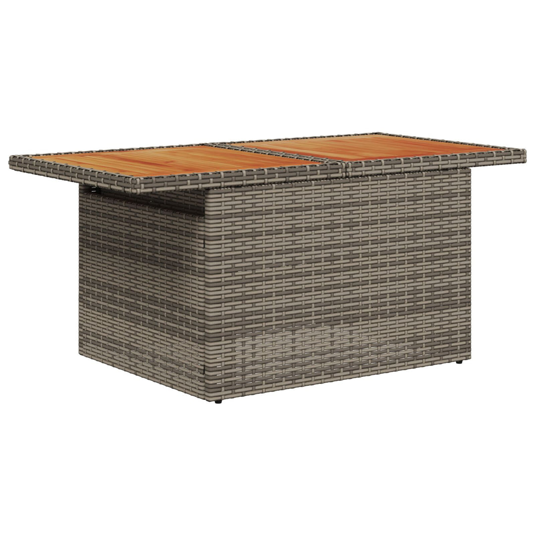Have Sofa Sæt Sæt af 9 Grå Rattan, Polyester, Stål Have Sofa