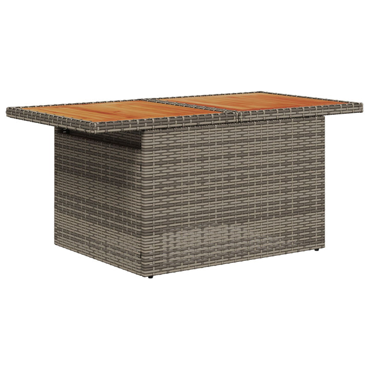 Have Sofa Sæt Sæt af 9 Grå Rattan, Polyester, Stål Have Sofa