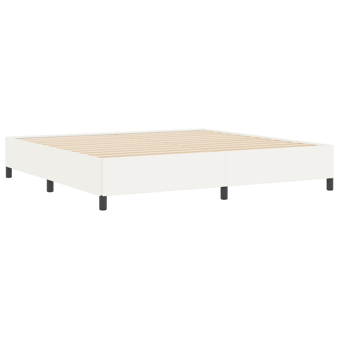 Sengestel Cremefarvet 200x200 cm Corduroy Stof