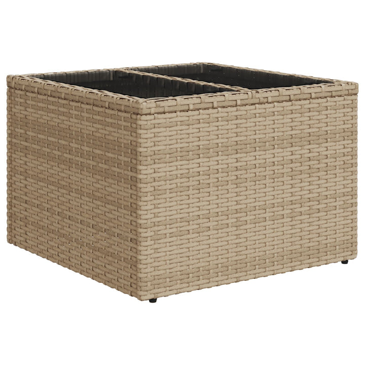 Havemøbel Sæt Sæt af 6 Beige og Grå Rattan Udendørs modulsofa