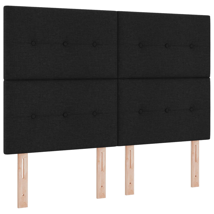 Sengestel Sort 160x200 cm Stof