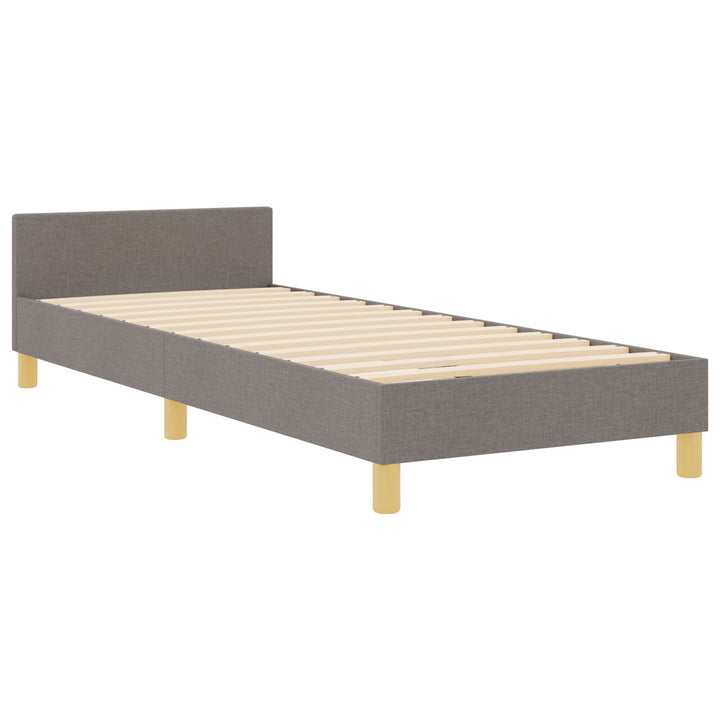 Taupe Stof Sengestel 90x200 cm