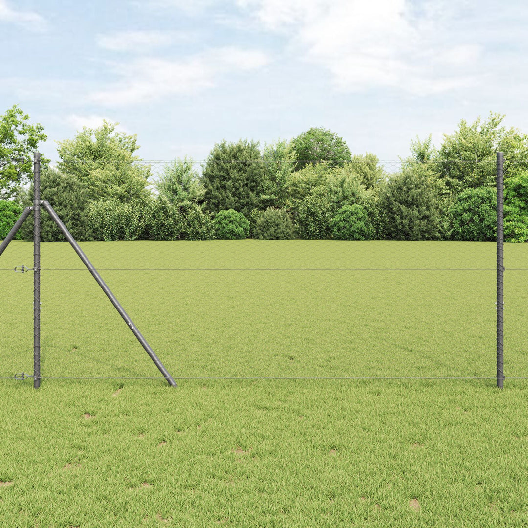 Hexagon Hegn Grå 1.2x100 m Stål