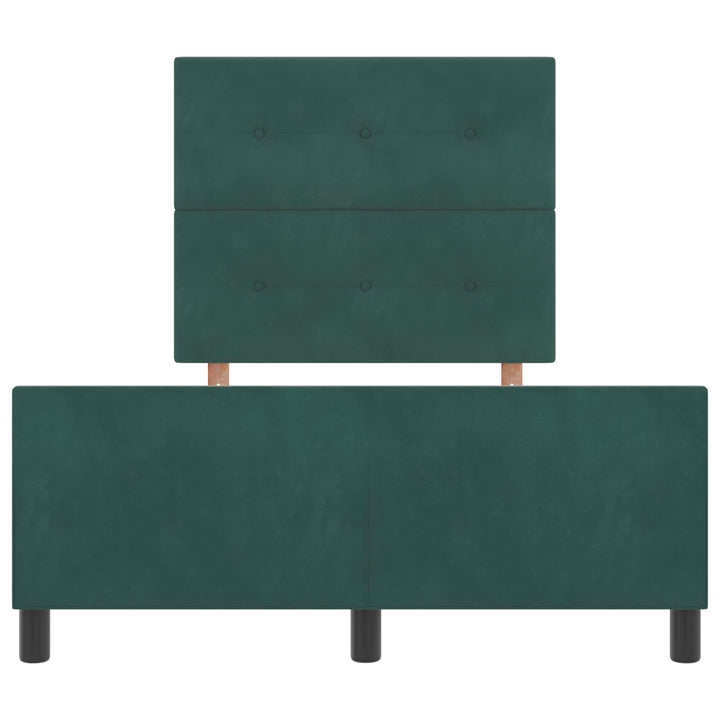 Sengestel Mørkegrøn 120x200 cm Velour