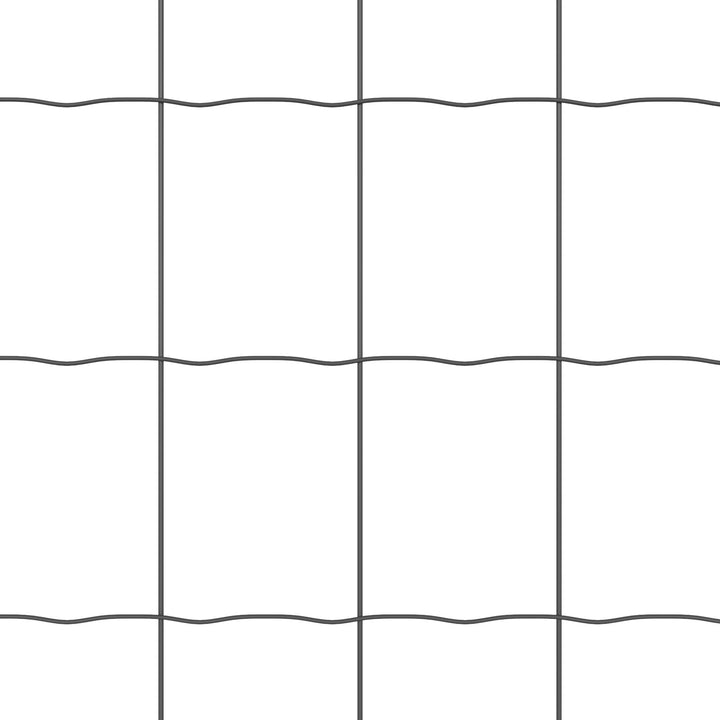 Eurohegn med 13 spike posts 0,6x25 m galvaniseret stål grå