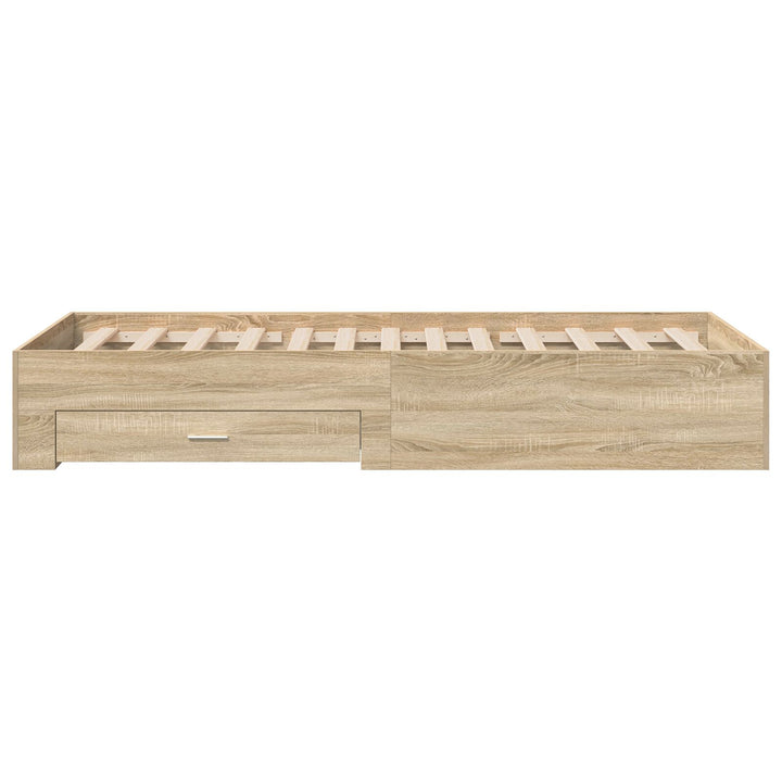 Sengestel Sonoma Eg 90x190 cm Konstrueret træ