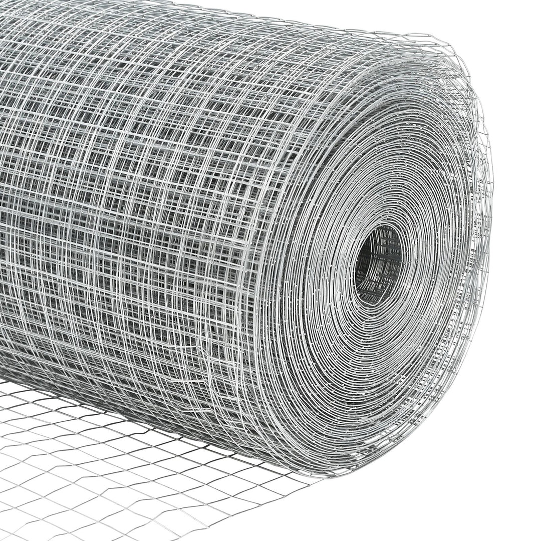 Welded Wire Hegn med 7 Spidsposter 1,5x10 m Galvaniseret Stål