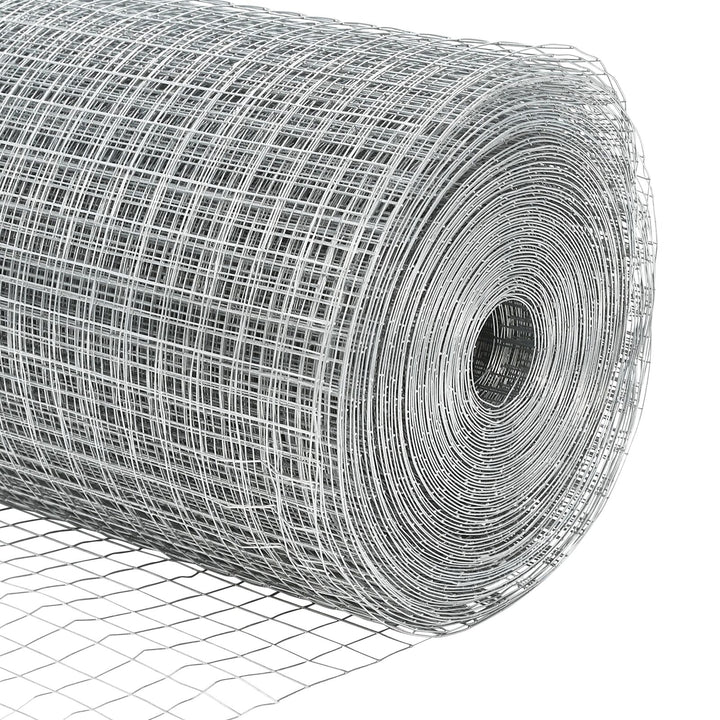 Welded Wire Hegn med 7 Spidsposter 1,5x10 m Galvaniseret Stål