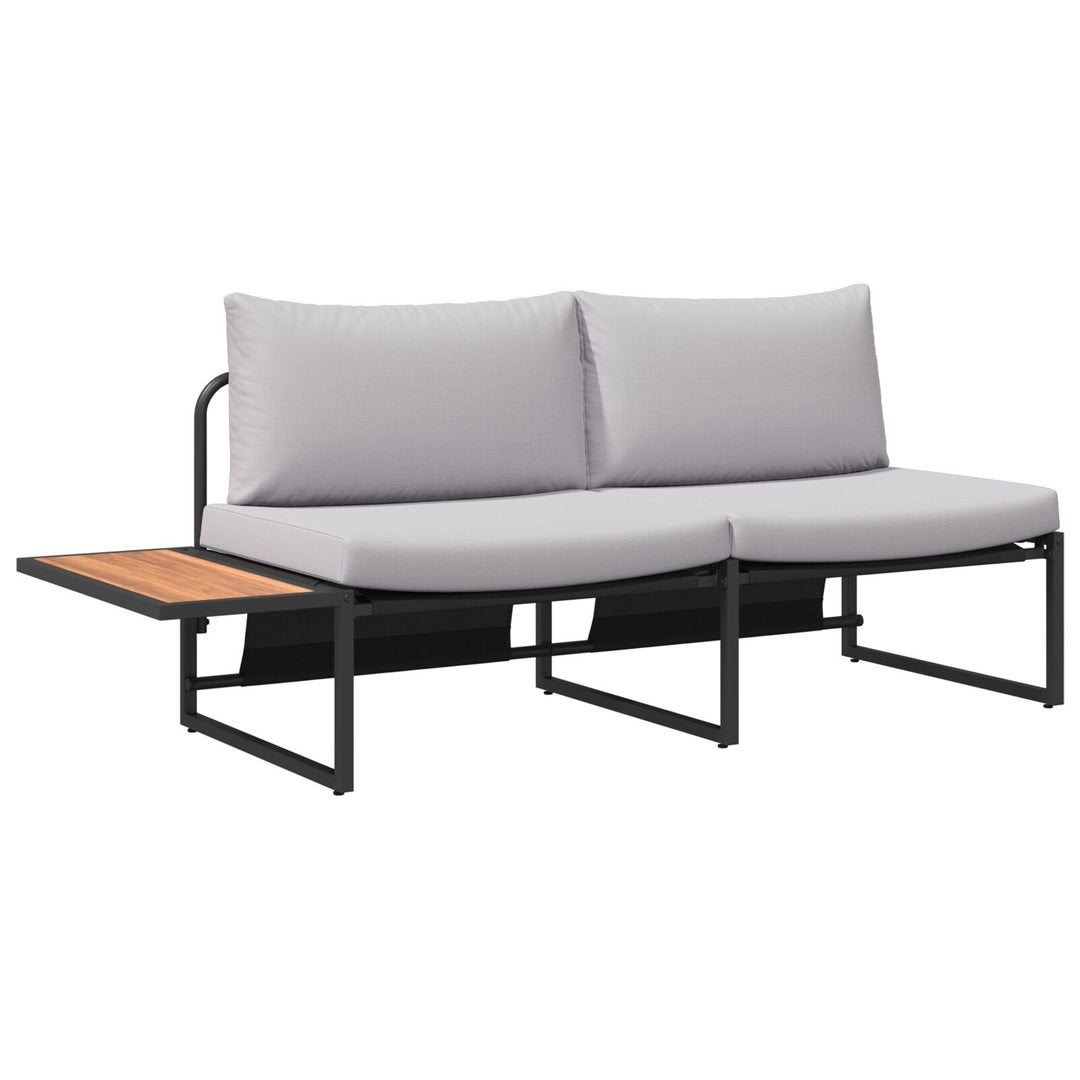 2-personers have sofa med lysegrå puder