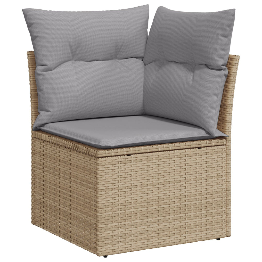 havemøbel sæt Sæt af 5 Beige Rattan Udendørs sofa Andet