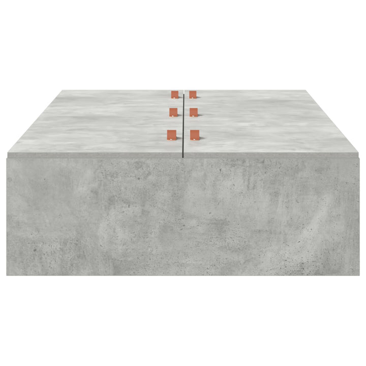 Sengestel Beton grå Beton Enkelt Opbevaring Sengestel