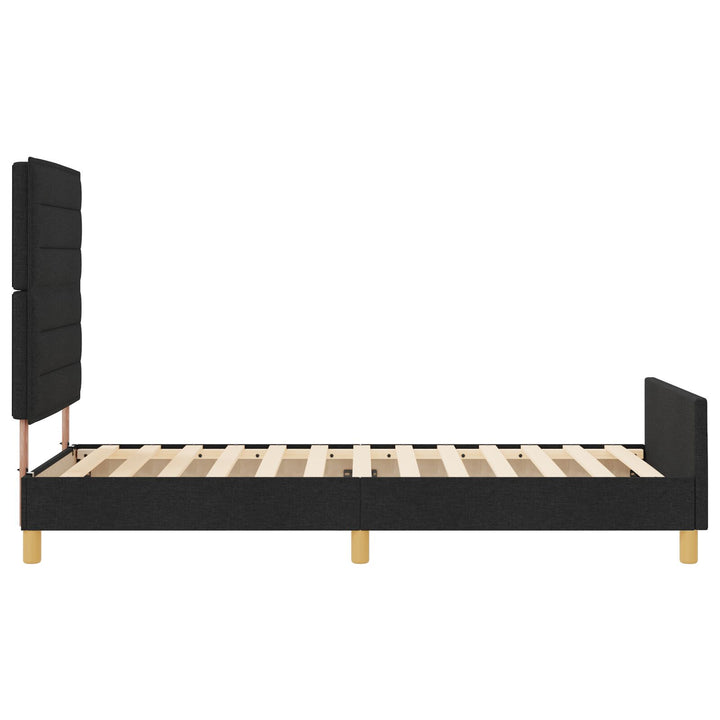 Sengestel Sort 90x200 cm Stof