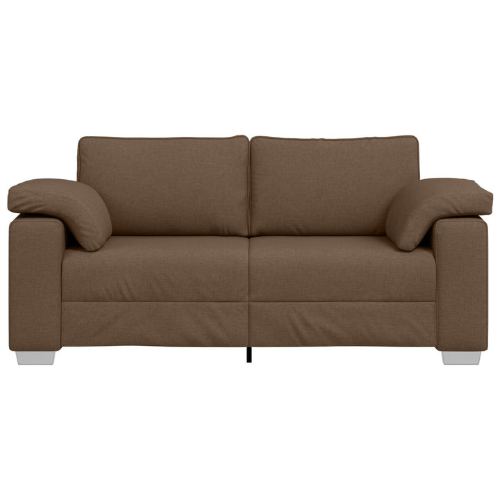 Sofa Brun Polyester Medium Aftagelige betræk 3-personers sofa
