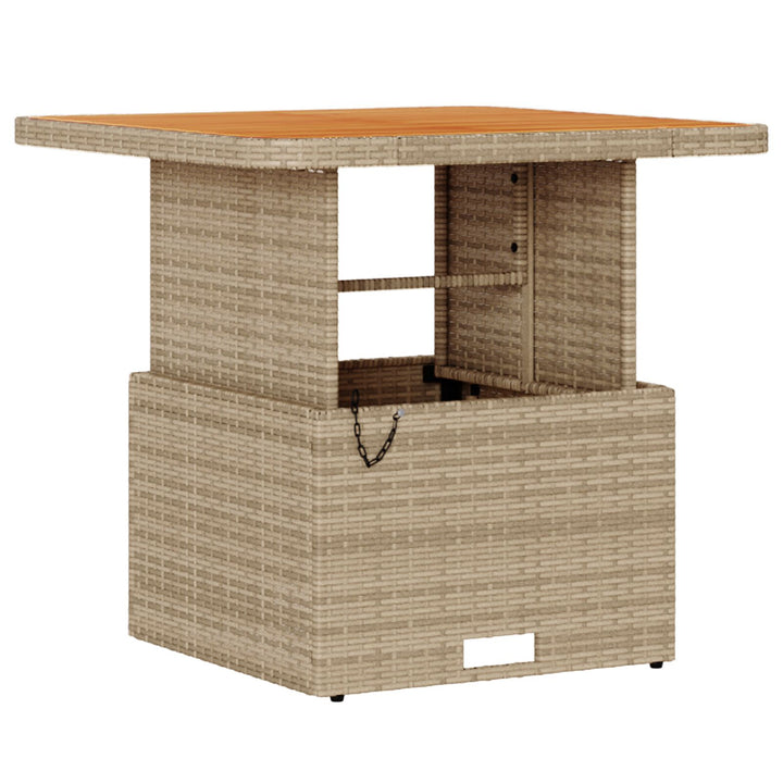 3-delt have spisesæt med puder Beige Poly Rattan Akacie