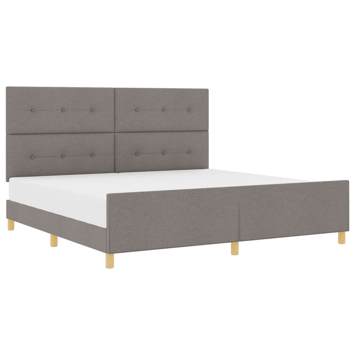 Taupe Sengestel 200x200 cm Stof