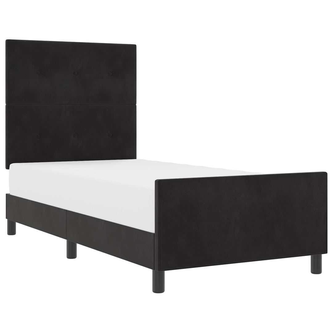 Sengestel Sort 100x200 cm Fløjl