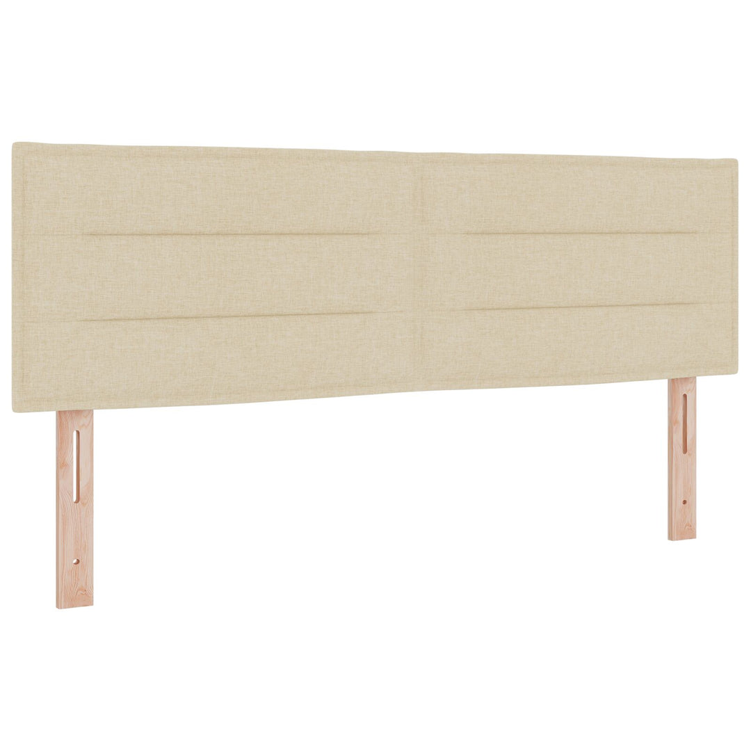 Sengestel med madras Beige Stof 160 x 200 cm Sengemadras