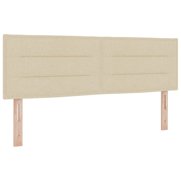 Sengestel med madras Beige Stof 160 x 200 cm Sengemadras