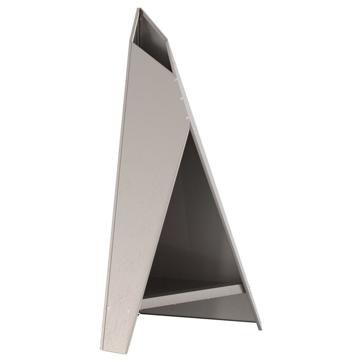 Bålplads Pyramid Sort 58x36x100 cm Stål