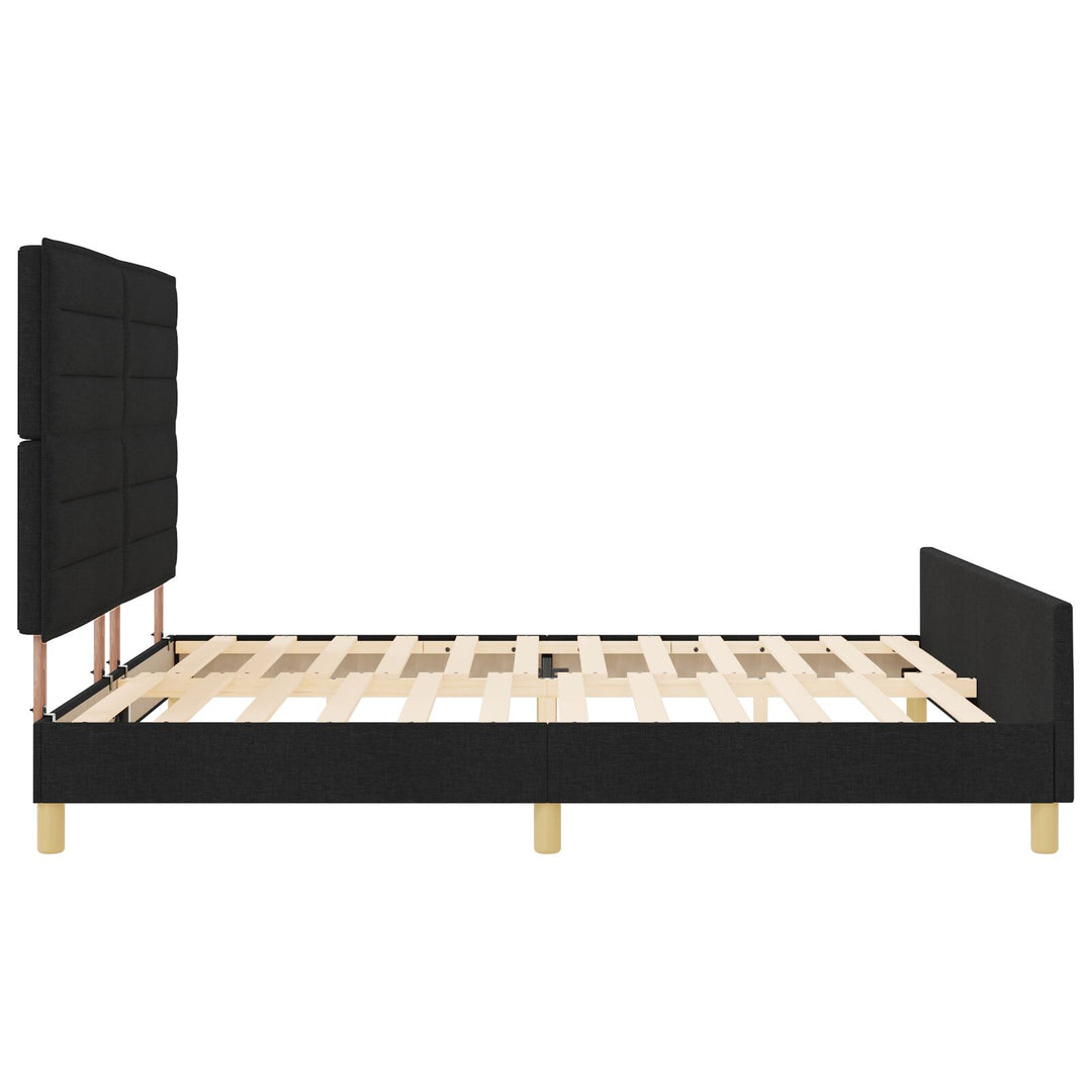 Sengestel Sort 180x200 cm i Stof