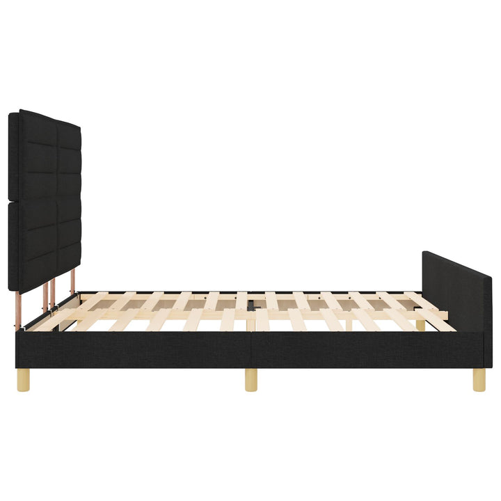 Sengestel Sort 180x200 cm i Stof