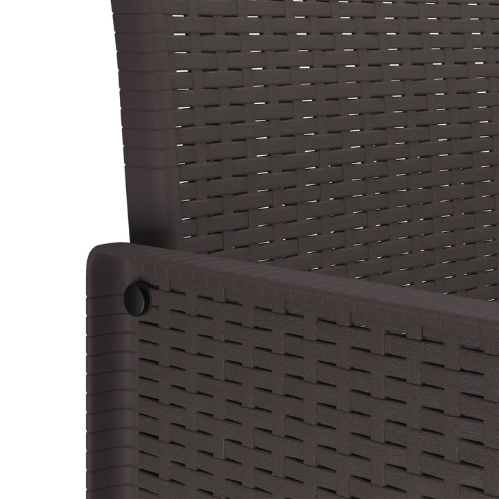 5 Del Havemøbelsæt Brun Poly Rattan