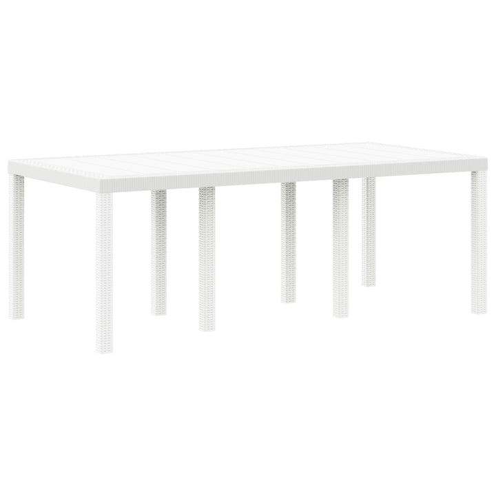 7 Deles Havemøbel Sæt Hvid Polyrattan