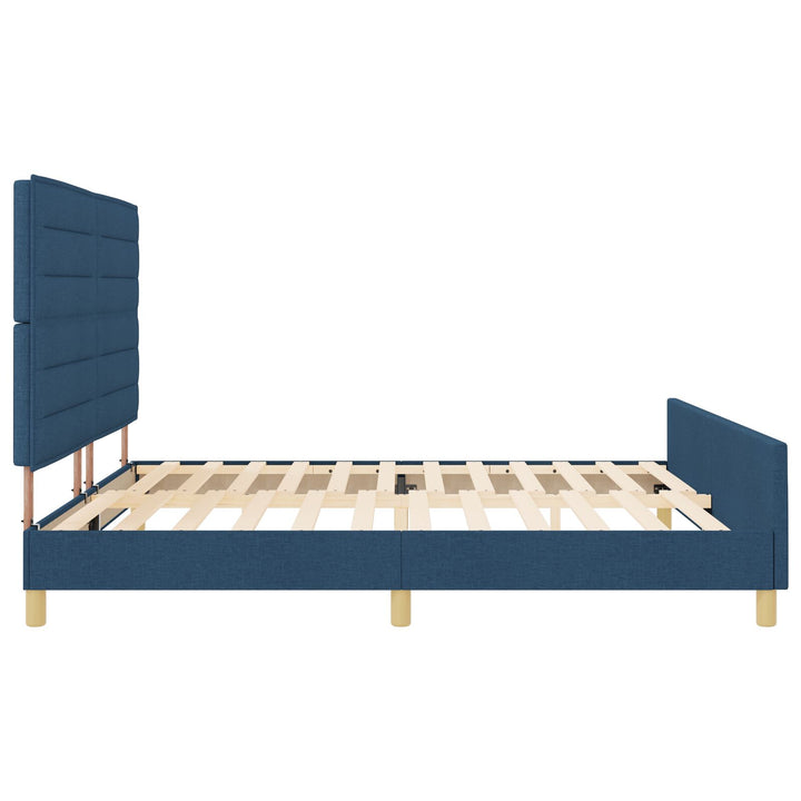 Sengestel Blå 200x200 cm Stof