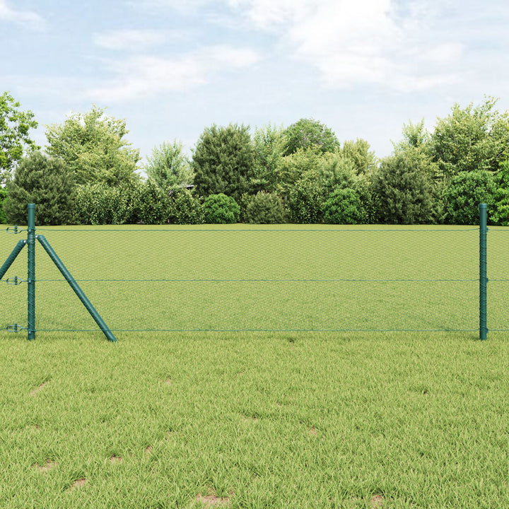 sekskantet hegn Grøn 1.4x50 m Stål