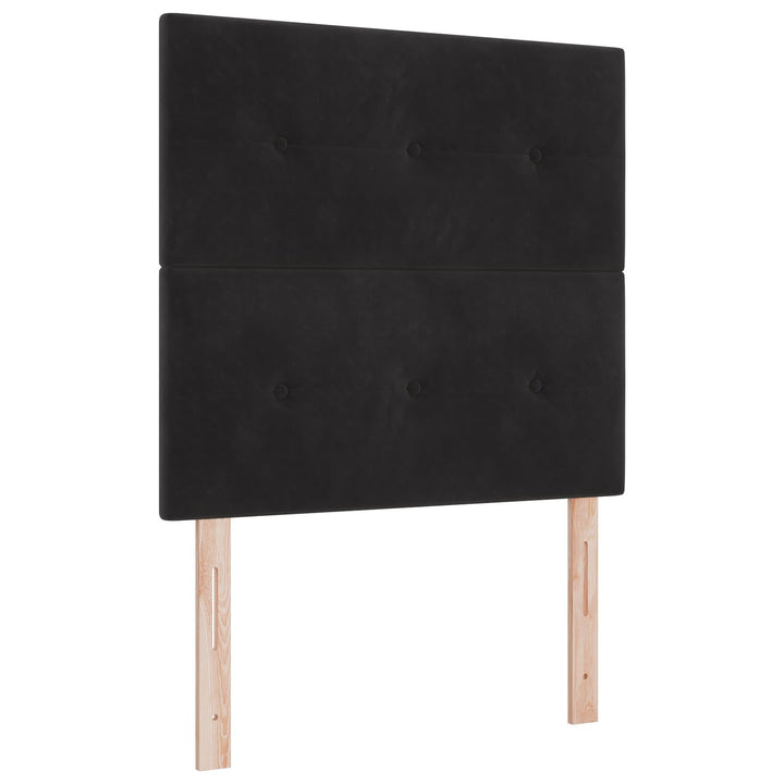 Sengestel Sort 120x190 cm Fløjl