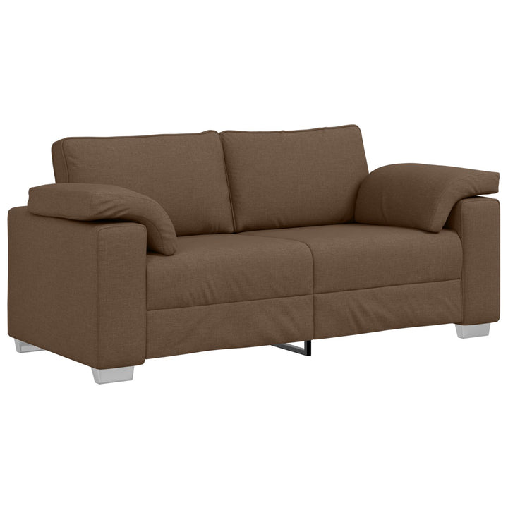 Sofa Brun Polyester Medium Aftagelige betræk 3-personers sofa