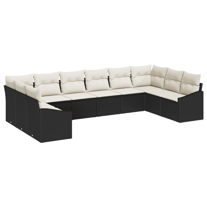 Have Sofa Sæt 10-delt Beige puder og sort ramme