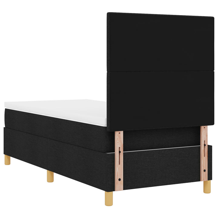 Sengestel med madras Sort Stof 90 x 200 cm Sengemadras